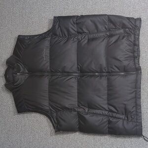 Eddie Bauer Premium Goose Down Puffer Vest Size XL-Tall In Black